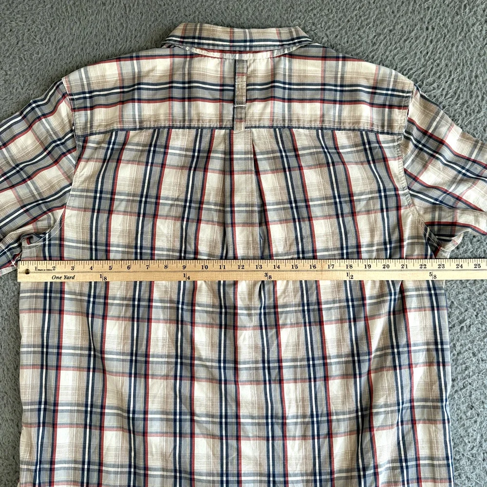 The North Face Shirt Men's XL Multicolor Plaid Button Up Short Sleeve‎ Gorpcore